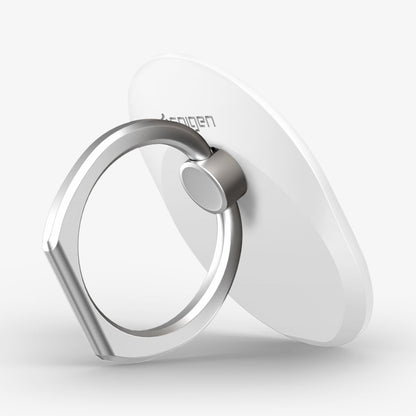 SGP11760 - Style Ring in white showing the front and side propped up by ring