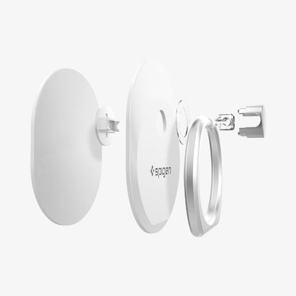 SGP11760 - Style Ring in white showing the multiple layers of ring