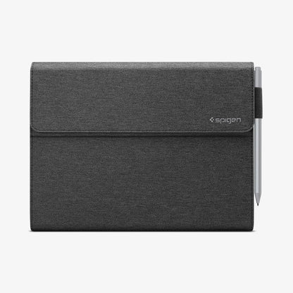 J06CS25185 - Surface Go 3 Case Stand Folio in charcoal gray showing the front