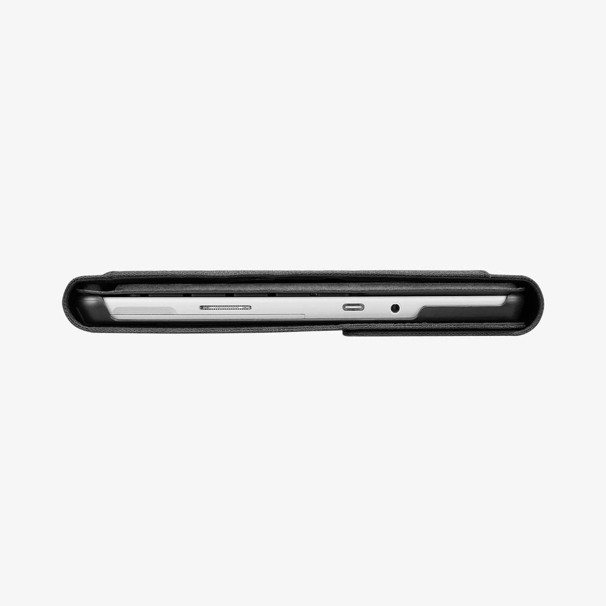 J06CS25185 - Surface Go 3 Case Stand Folio in charcoal gray showing the side