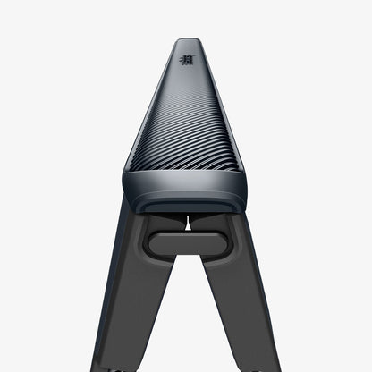 ACS11504 - Galaxy Z Fold 8 Ultra Slim Armor Pro (Mag Fit) Metal Slate showing close-up of Galaxy Z Fold 8 Ultra case textured hinge spine