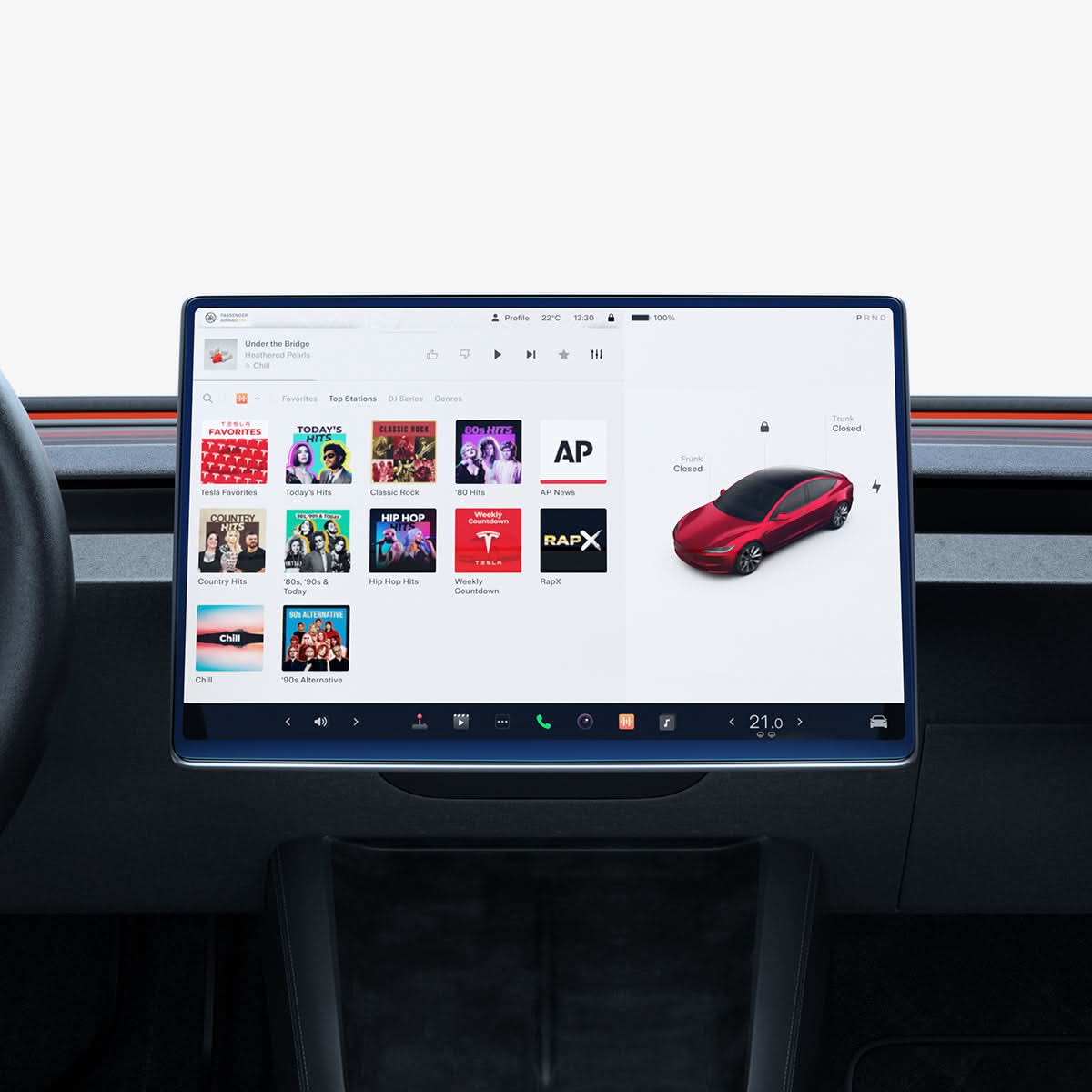 AGL10654 - Tesla Series - Screen Protector GLAS.tR EZ Fit 15.4 showing the front of the monitor with installed screen protector
