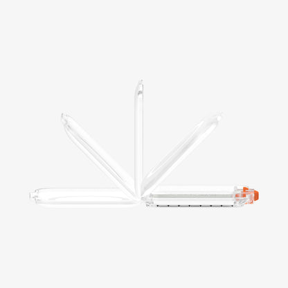 AFA07557 - MagSafe Card Holder Tintap (MagFit) in Frost Clear showing the sides card slot open