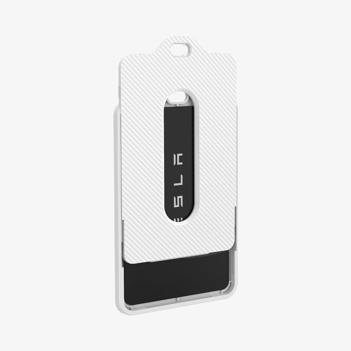ACP11404 - Tesla Key Card Holder | TO243 1 Pack in White showing the front and partial side