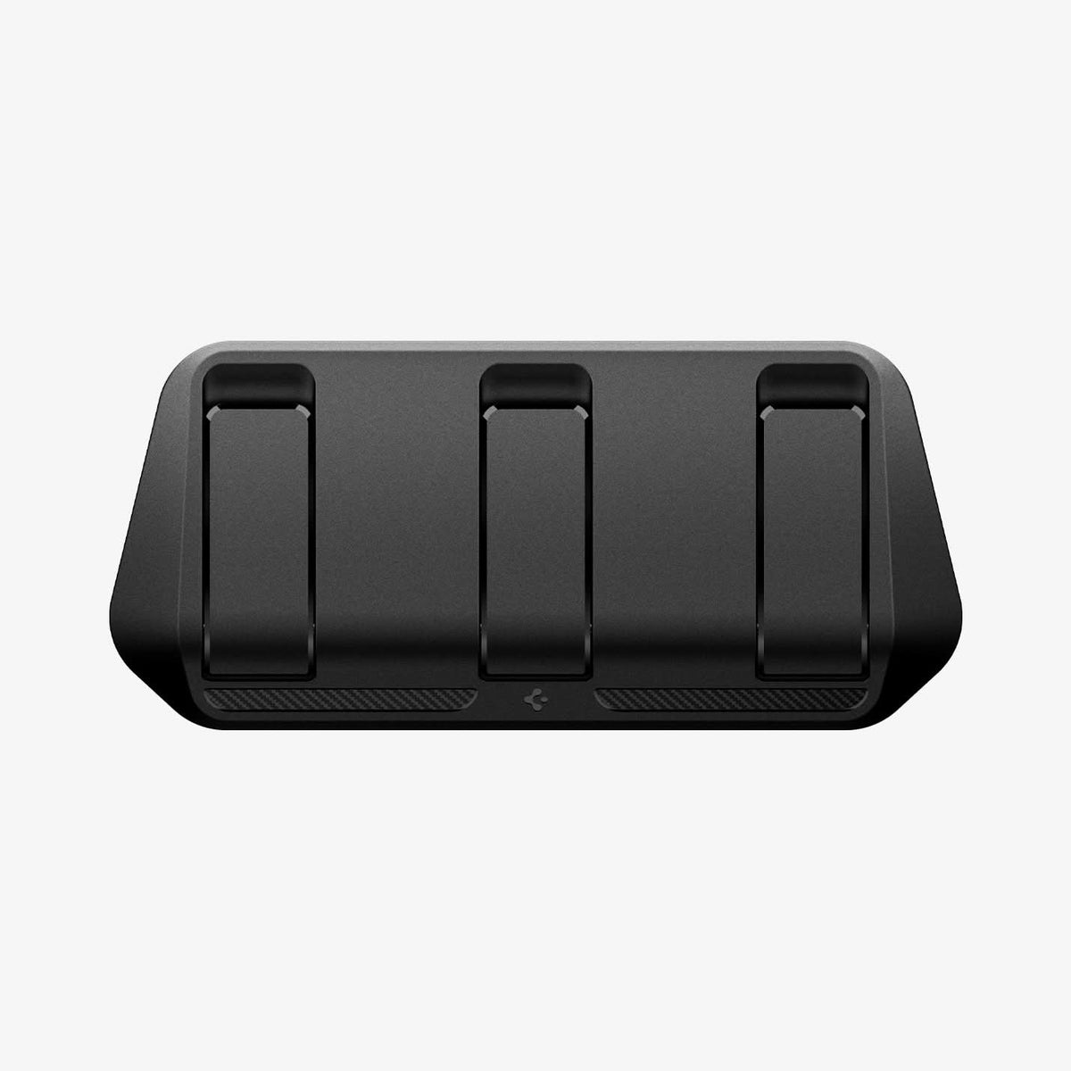 ACP09201 - Tesla Model 3 (2017-2023) Car Seat Hook TO283 in Black showing the front, sides and bottom hook folded closed