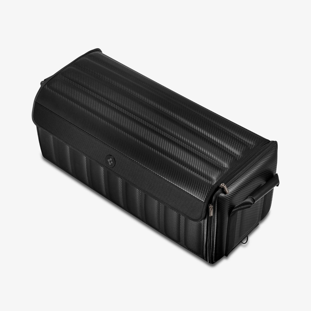 ACP08855 - Trunk Organizer TSO100 in Black showing the top, partial front and side