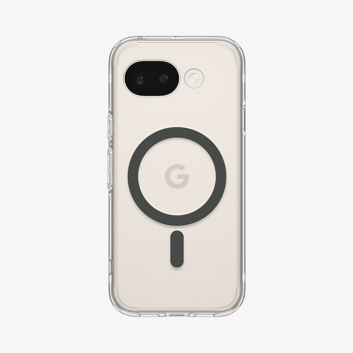 ACS11277 - Pixel 10a Ultra Hybrid Metal Ring (Mag Fit) in Clear Graphite showing the back