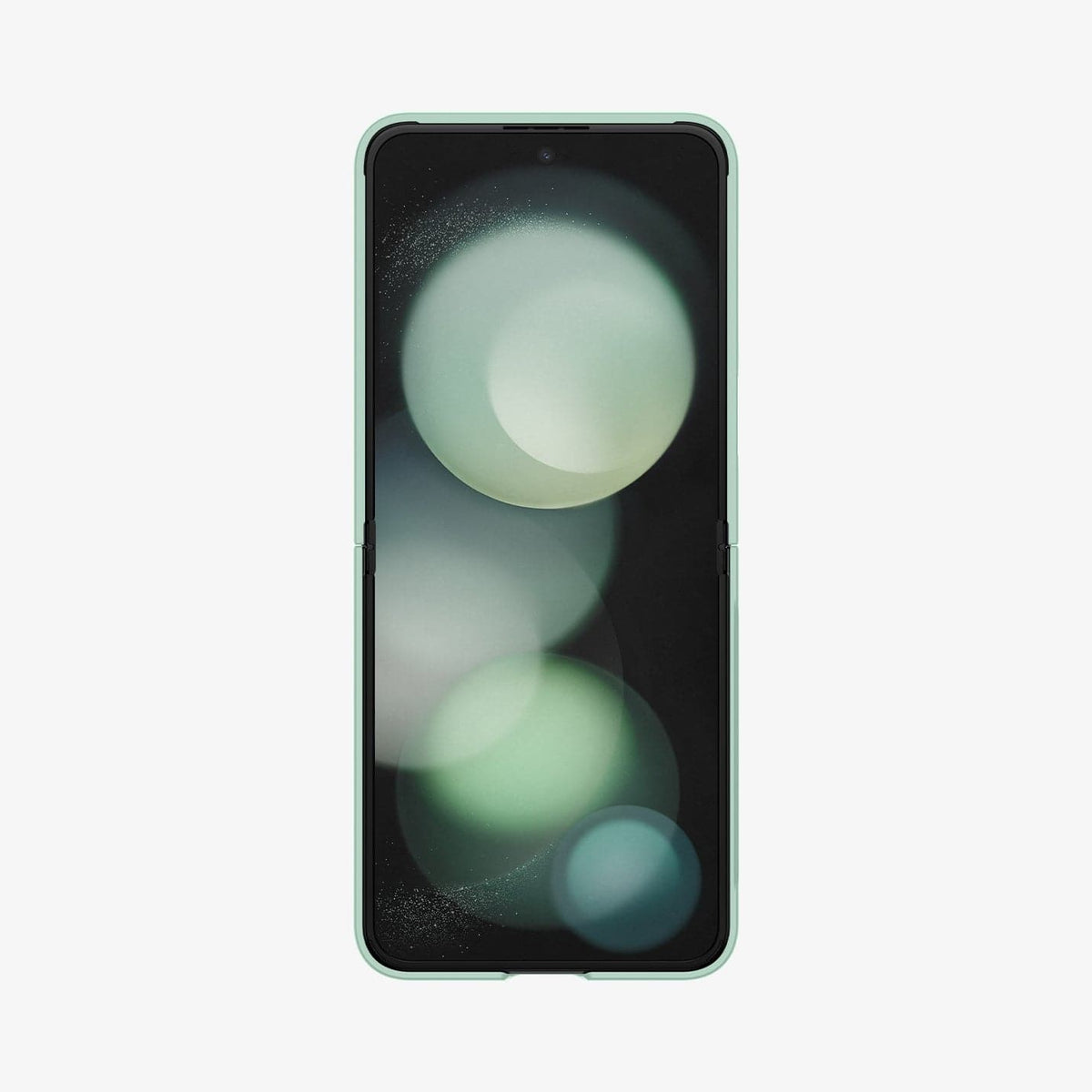 ACS06871 - Galaxy Z Flip 5 Case Air Skin in apple mint showing the front fully open