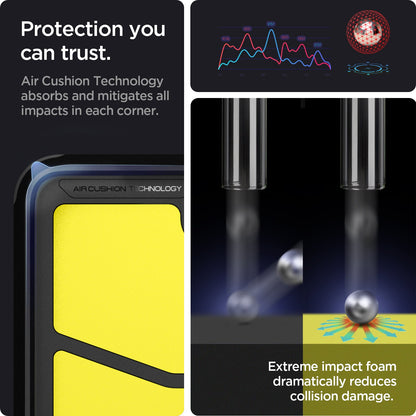 ACS03059 - Galaxy S21 FE Tough Armor Case in black protection you can trust. air cushion technology absorbs and mitigates all impacts in each corner.