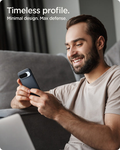 ACS09700 - Pixel 10, Pixel 10 Pro Thin Fit (MagFit) in Metal Slate showing timeless profile. minimal design. max defense.
