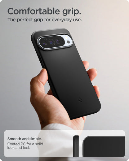 ACS09722 - Pixel 10 Pro XL Thin Fit (MagFit) in black showing comfortable grip. the perfect grip for everyday use.