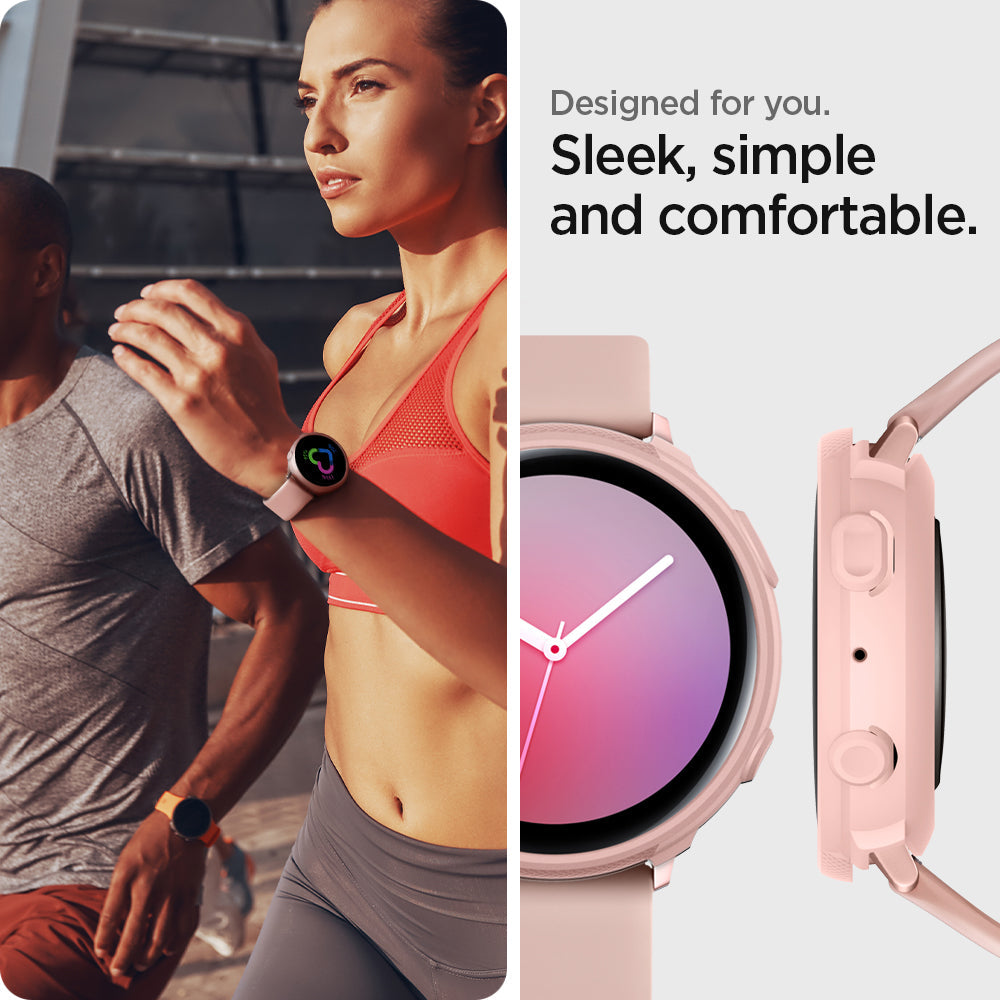 ACS00818 - Galaxy Watch Active 2 (44mm) Case Liquid Air in pink gold designed for you. Sleek, simple and comfortable.