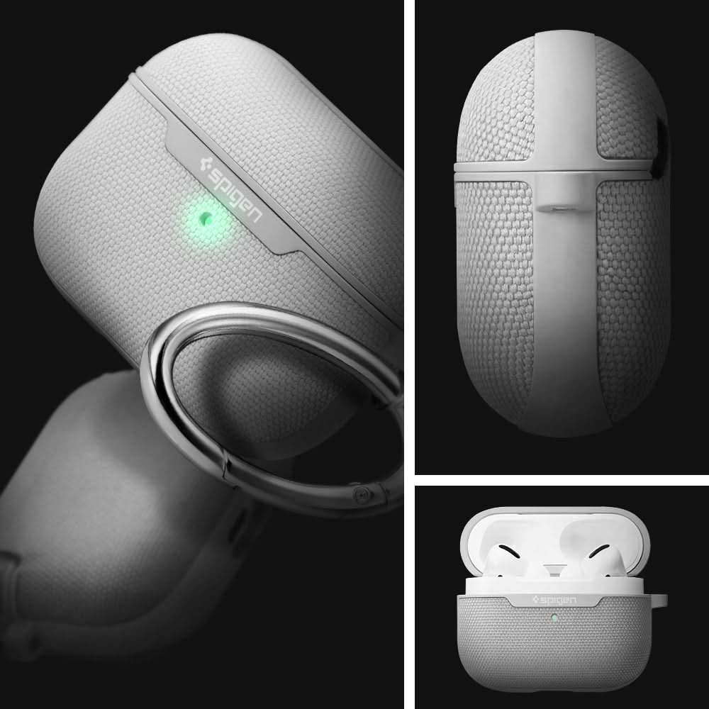 ASD00573 - Apple AirPods Pro Case Urban Fit in gray showing the different angles