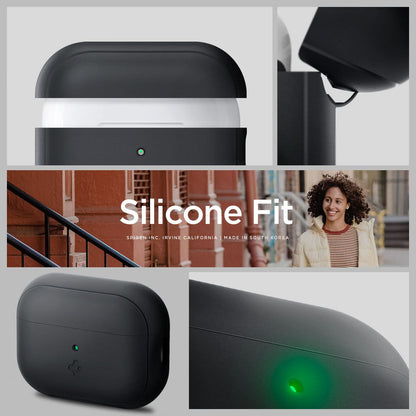 ACS05810 - Apple AirPods Pro 2 Case Silicone Fit + green strap showing the different angles