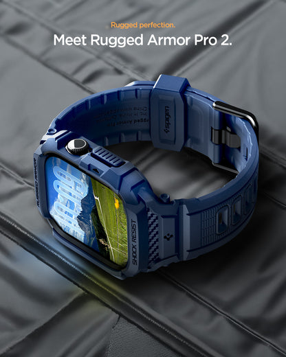 ACS10495 - Apple Watch 10/11 (42mm) Rugged Armor Pro 2 in Navy Blue rugged perfection. meet rugged armor pro 2