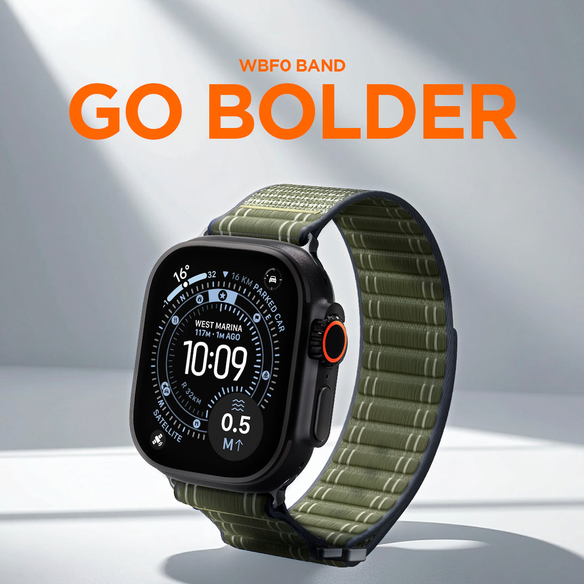 AMP10142 - Apple Watch 10/11 (46mm) WBF0 in Green showing the front and inner back