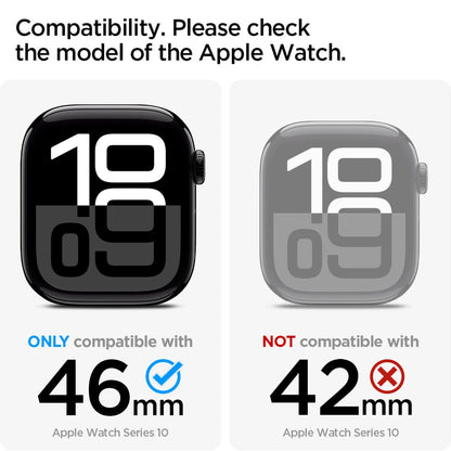 ACS09318 - Apple Watch 10 (46mm) Case Liquid Air Pro in Gray compatibility. please check the model of the apple watch. only compatible with 46mm apple watch series 10. Not compatible with 42mm apple watch series 10.