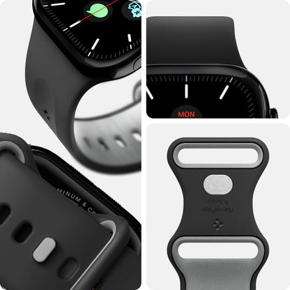AMP09324 - Apple Watch Series - Nano Pop 42mm in Black Sesame showing detail of the band.