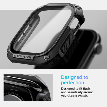 ACS08603 - Apple Watch 10 (46mm) Case Tough Armor in Black has designed to fit flush and seamlessly around your apple watch. Designed to perfection.