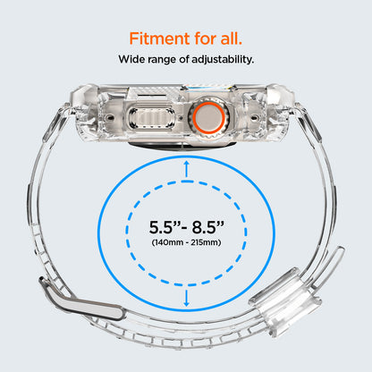 ACS05461 - Apple Watch Series (Apple Watch (49mm)) in crystal clear fitment for all, wide range (140mm-215mm) of adjustability.