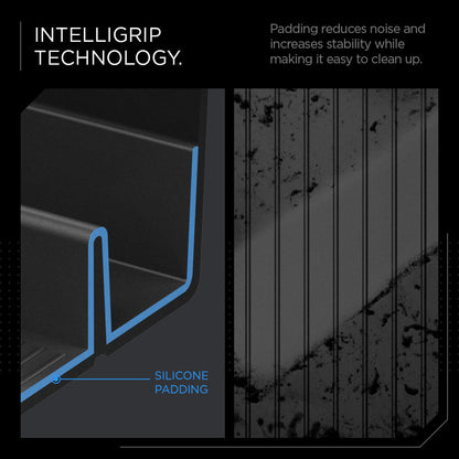 ACP07809 - Tesla Cybertruck Center Console Organizer Tray CO220T in Black intelligrip technology. padding reduces noise and increases stability while making it easy to clean up.