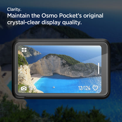 AGL07481 - DJI Osmo Pocket 3 Glas.tR SLIM in Clear showing clarity