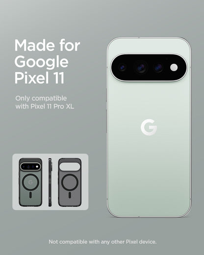 ACS11452 - Pixel 11 Pro XL Ultra Hybrid (Mag Fit) Frost Black made for Google Pixel certified case with a built in MagFit ring and precise fit.