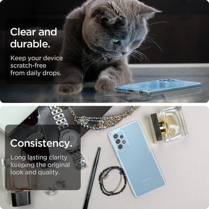 ACS02316 - Galaxy A52 Case Liquid Crystal in Crystal Clear clear and durable. Keep your device scratch free from daily drops. consistency. long lasting clarity keeping the original look and quality.