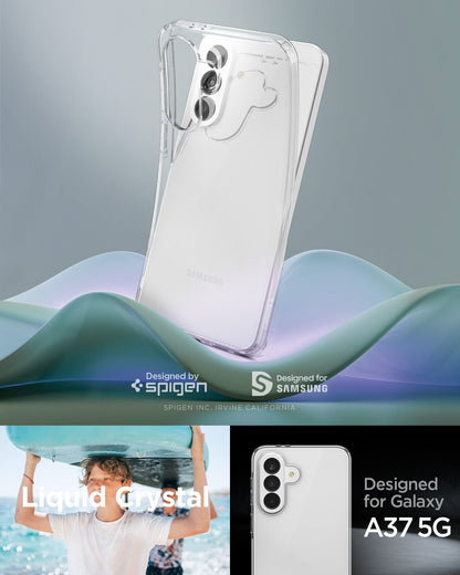 ACS11132 - Spigen Liquid Crystal case for Samsung Galaxy A37 5G in Crystal Clear, designed for Samsung Sonnet 4.6