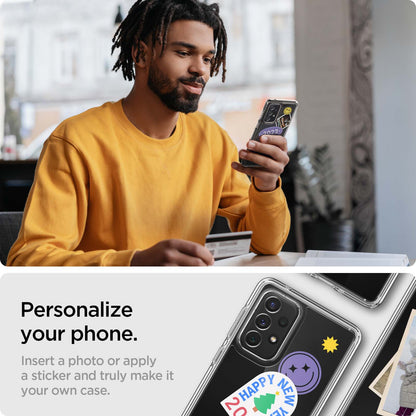 ACS04259 - Galaxy A53 5G Case Ultra Hybrid in Crystal Clear personalize your phone insert a photo or apply a sticker and truly make it your own case.