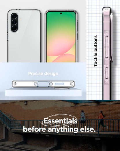 ACS09296 - Galaxy A56 5G Case Liquid Crystal in Crystal Clear Precise design, tactile buttons.