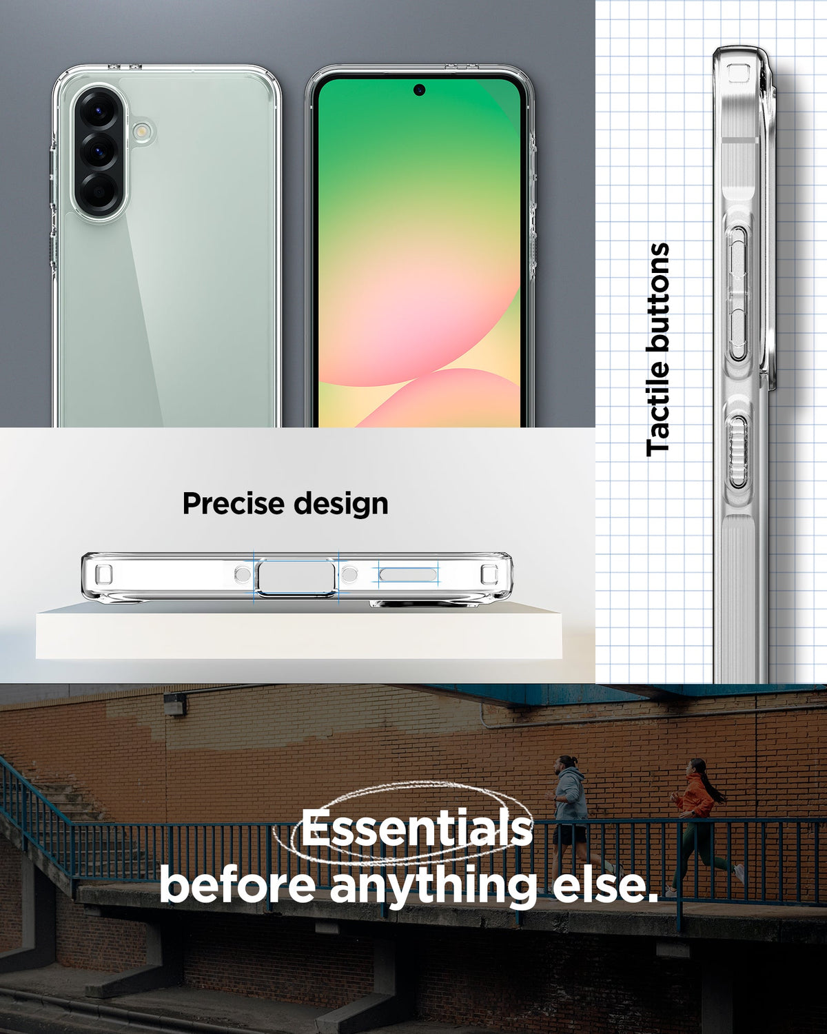 ACS09292 - Galaxy A56 5G Case Ultra Hybrid in Crystal Clear essentials before anything else.