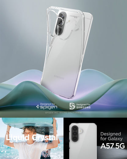 ACS11127 - Spigen Liquid Crystal case for Samsung Galaxy A57 5G in Crystal Clear - designed by Spigen, Irvine California