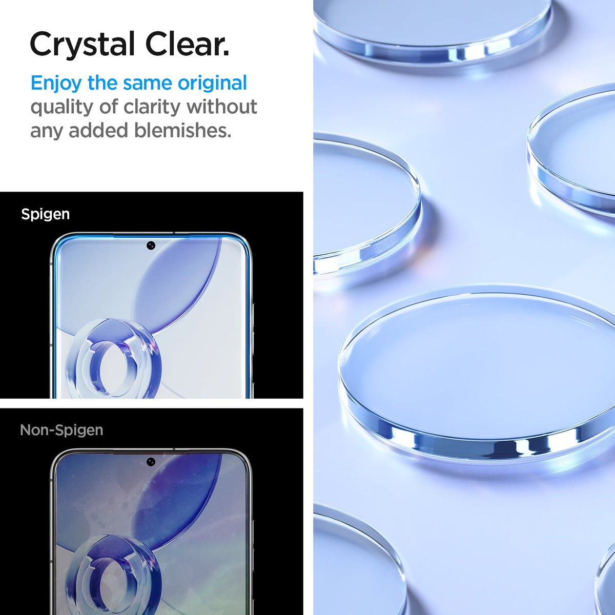 AGL05952 - Galaxy S23 Plus EZ FIT GLAS.tR Screen Protector crystal lear. Enjoy the same original quality of clarity without any added blemishes.