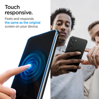 AGL05952 - Galaxy S23 Plus EZ FIT GLAS.tR Screen Protector touch responsive. Feels and responds the same as the original screen on your device.