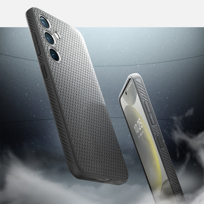 ACS07450 - Galaxy S24 Case Liquid Air in Granite Gray showing front and back.