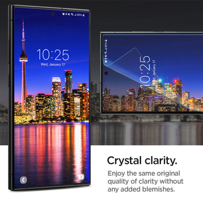 AFL07492 - Galaxy S24 Ultra Neo Flex in Transparency showing the crystal clarity. Enjoy the same original quality of clarity without any added blemishes