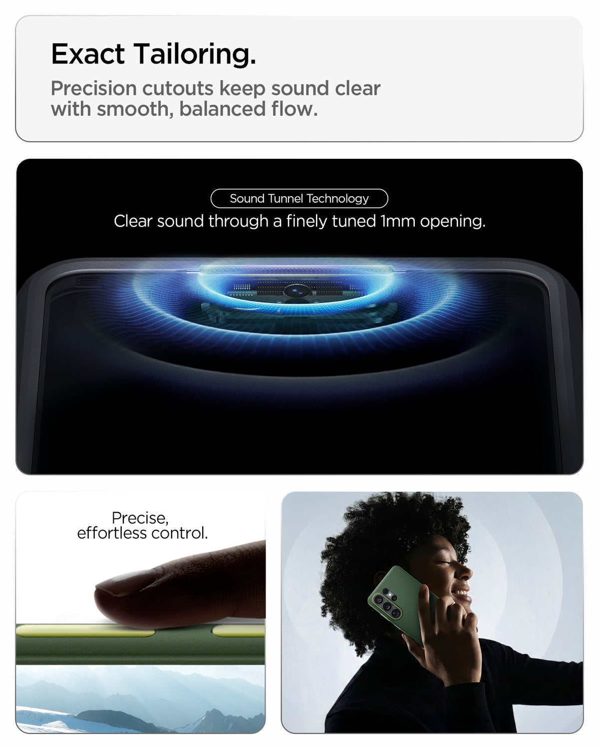 ACS11039 - Galaxy S26 Ultra Nano Pop (Mag Fit) in Avo Green showing exact tailoring. precision cutouts keep sound clear with smooth balanced flow