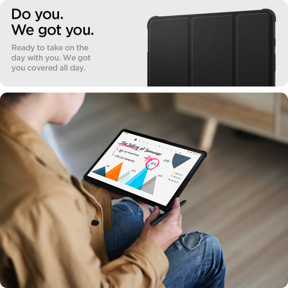 ACS03007 - Galaxy Tab S7 FE Case Rugged Armor Pro in black do you. we got you. ready to take on the day with you. we got you covered all day.