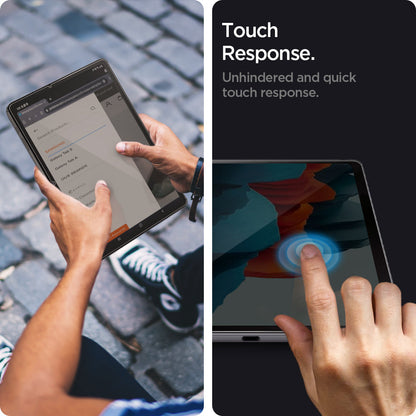 AGL02032 - Galaxy Tab S8 Screen Protector EZ Fit GLAS.tR touch response. Unhindered and quick touch response.