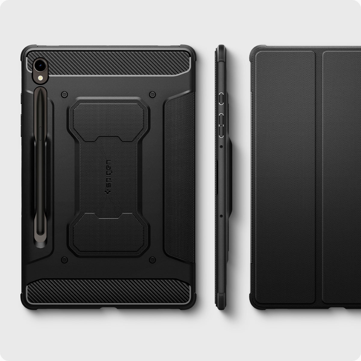 ACS06540 - Galaxy Tab S9 Case Rugged Armor Pro in black