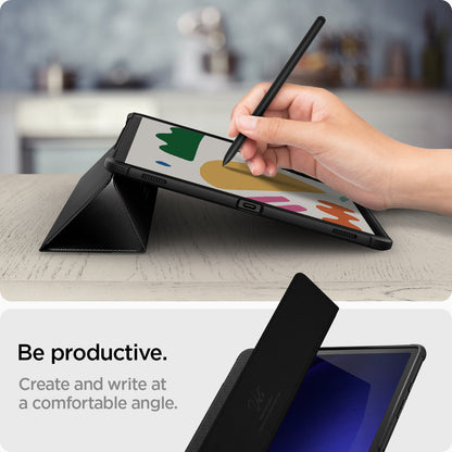 ACS06539 - Galaxy Tab S9+ Case Rugged Armor Pro in black be productive. Create and write at a comfortable angle.