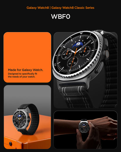 AMP10153 - SWi-9 Series WBF0 in black showing WBF0 made for galaxy watch. designed to specifically fit the needs of your watch