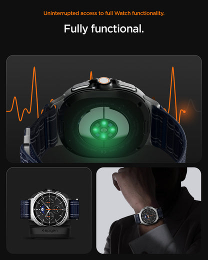 AMP10155 - Galaxy Watch 9 Series WBF0 in navy showing uninterrupted access to full watch functionality.