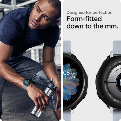ACS00218 - Galaxy Watch Active 2 (40mm) Case Liquid Air in black designed for perfection. form fitted down to the mm.