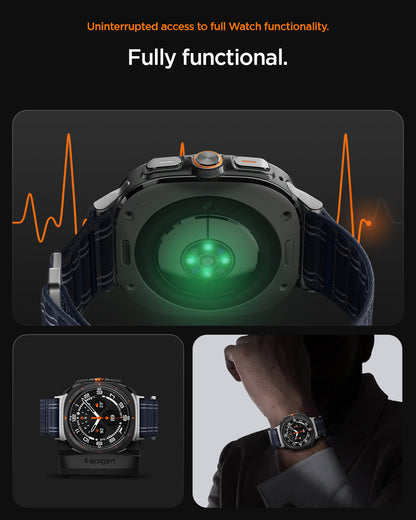 AMP10148 - Galaxy Watch Ultra WBF0 in navy showing uninterrupted access to full watch functionality.