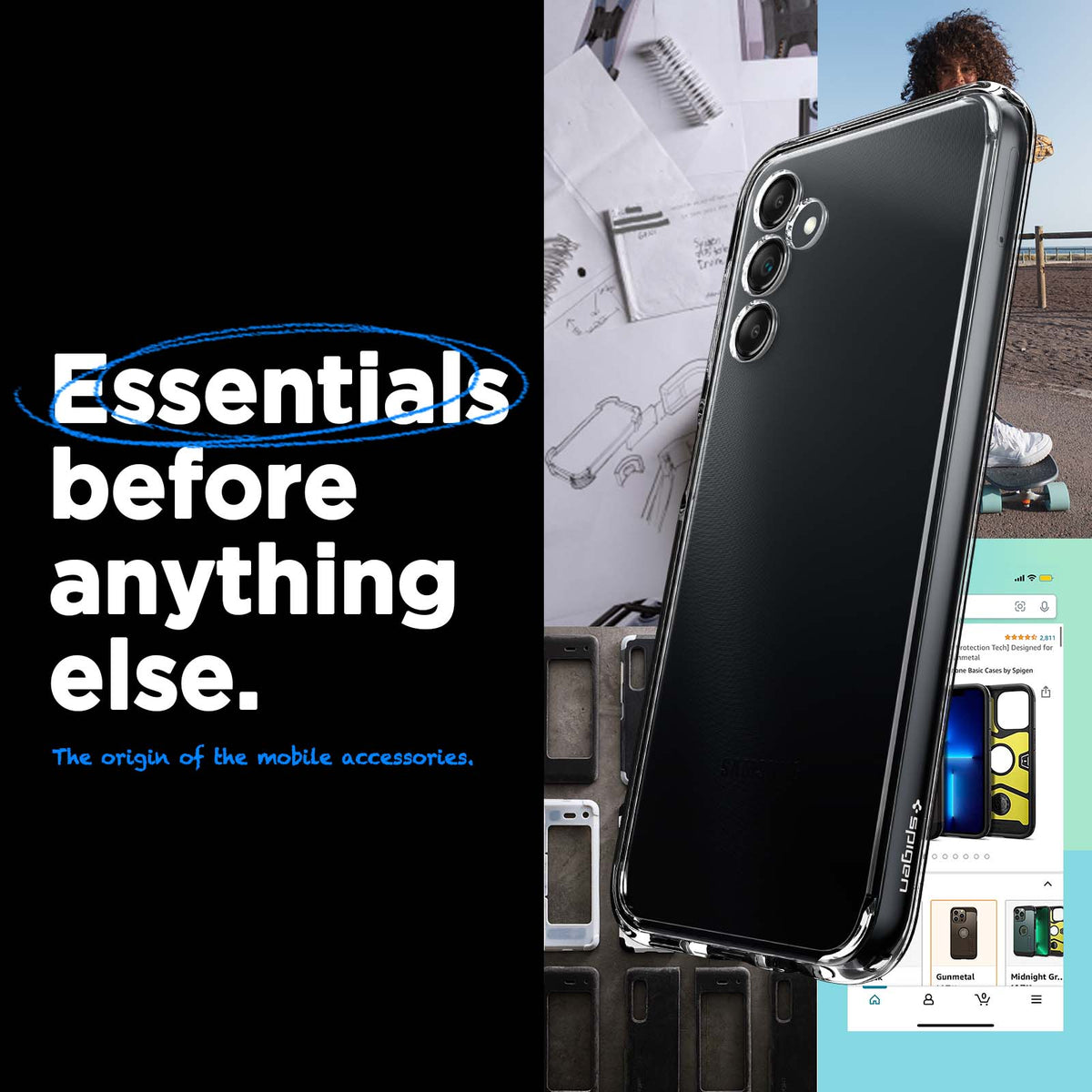 ACS05846 - Galaxy A14 5G (NA) Case Ultra Hybrid in Crystal Clear essentials before anything else. The origin of the mobile accessories.