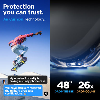 ACS06364 - Galaxy S23 FE Case Tough Armor in black protection that you can trust. air cushion technology.