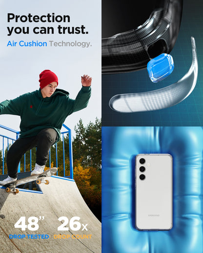 ACS08616 - Galaxy S24 FE Case Liquid Crystal in Crystal Clear protection you can trust. air cushion technology.