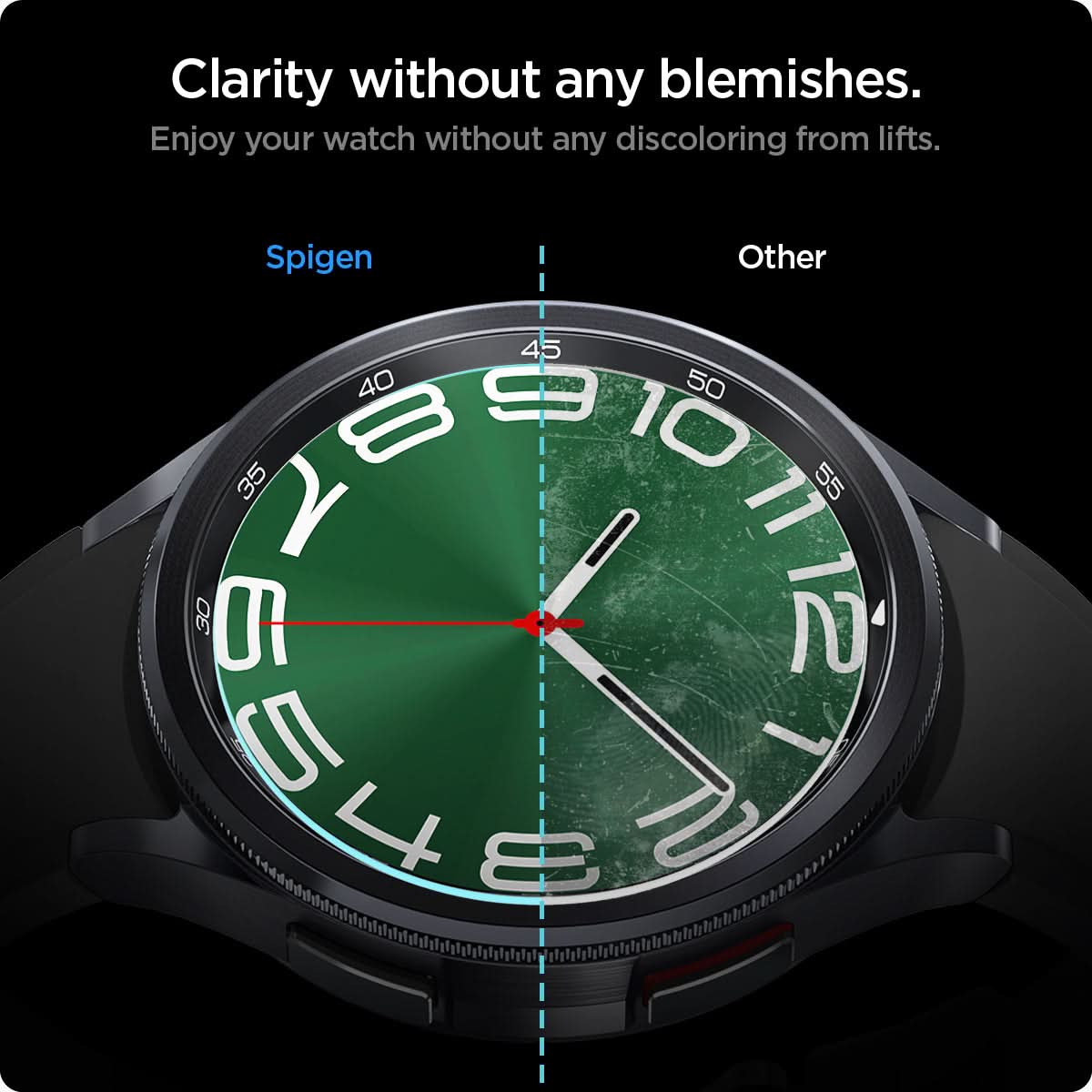 AGL07066 - Galaxy Watch 6 Classic (47mm) Screen Protector EZ FIT GLAS.tR clarity without any blemishes. Enjoy your watch without any discoloring from lifts.